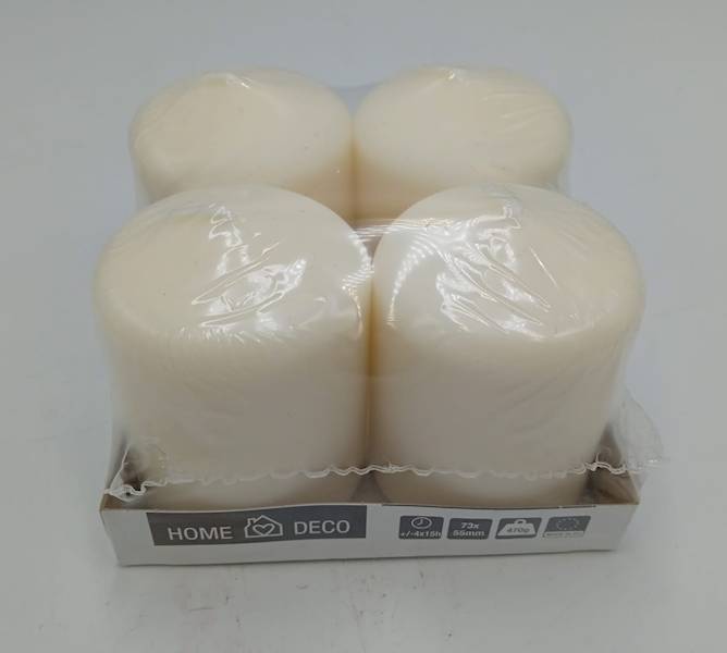 Kpl 4 szt swiec " 18 " / Set of 4 candles