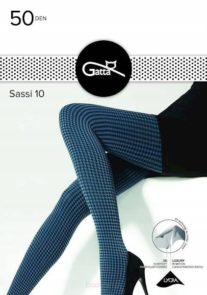 Rajstopy damskie 2-S MIDNIGHT.N SASSI 10 "Gatta" / Women's tights