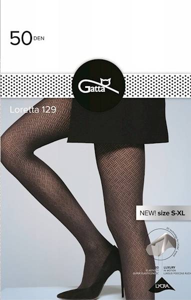 Rajstopy damskie 3-M NERO LORETTA 129 "Gatta" / Women's tights