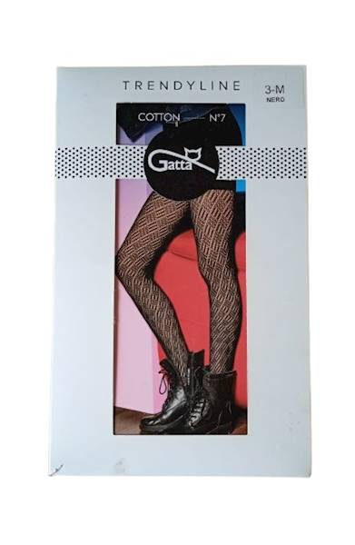 Rajstopy damskie 2-S NERO COTTON 7 "Gatta" / Women's tights