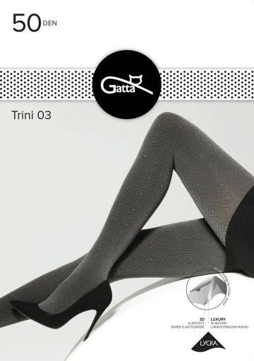 Rajstopy damskie 3-M GRAFIT NERO TRINI 03 "Gatta" / Women's tights