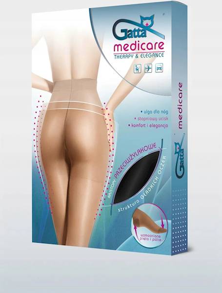 Rajstopy damskie 2-S BEIGE RAJ.MEDIC. 140 "Gatta" / Women's tights
