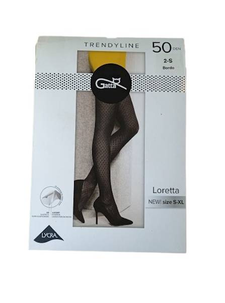 Rajstopy damskie 2-S BORDO LORETTA 125 "Gatta" / Women's tights