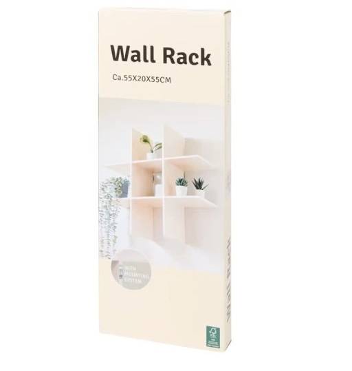 Regal scienny 55x20x55 cm mix kolor 3209082/Wall shelf 55x20x55 cm, mix color