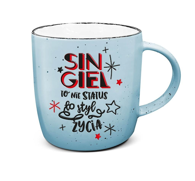 Kubek 350 ml "Singiel - styl zycia" UP - 007 / Mug 350 ml