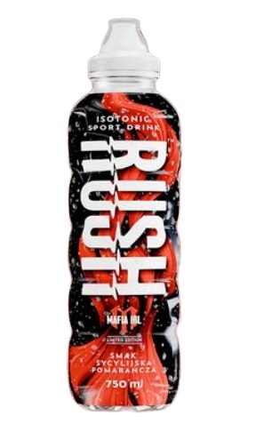 Woda witaminowa "rush" drink sycylijska pomarancza 750 ml. / Vitamin water "rush" drink Sicilian orange