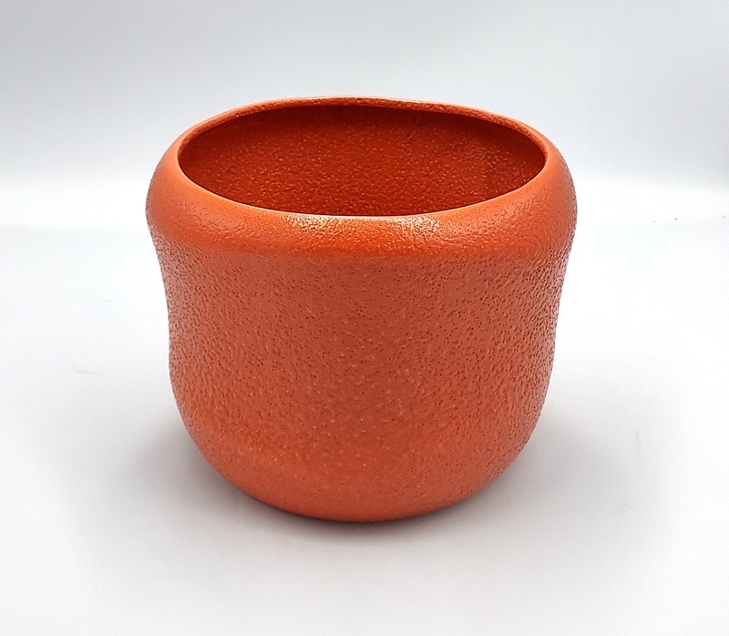 Doniczka pomaranczowa h- 16cm, Ø- 18 cm AAR7128CO / Orange flowerpot