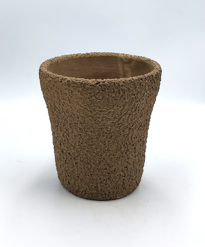 Doniczka jasny bez sr.14,5 cm, h- 16,5 cm  B655ZB / Light beige flowerpot