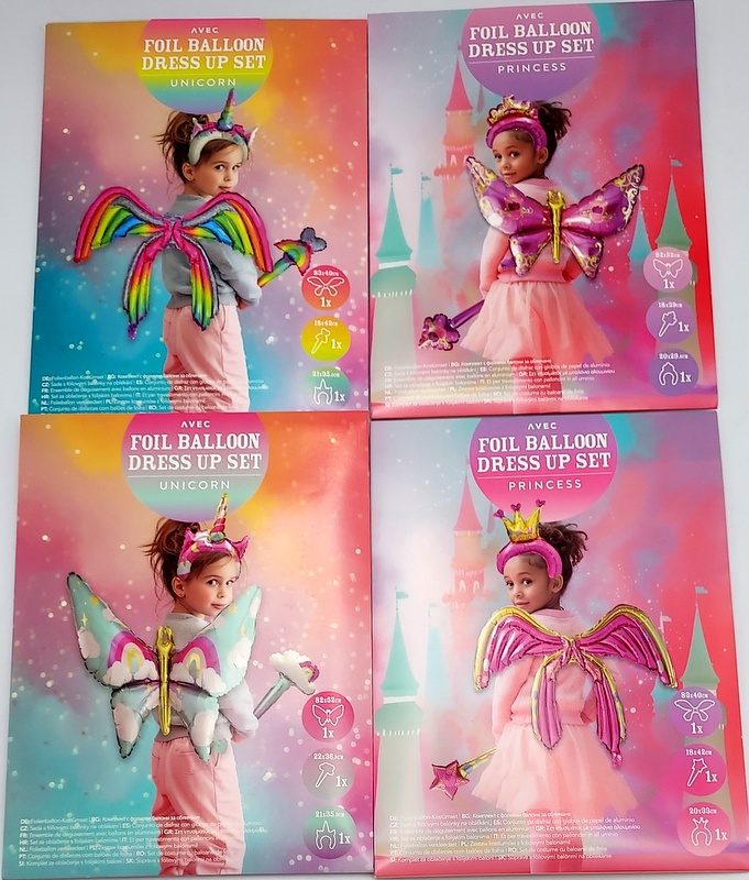 Zestaw kostiumow z foliowymi balonami mix 3209811 / Foil balloon dress up set