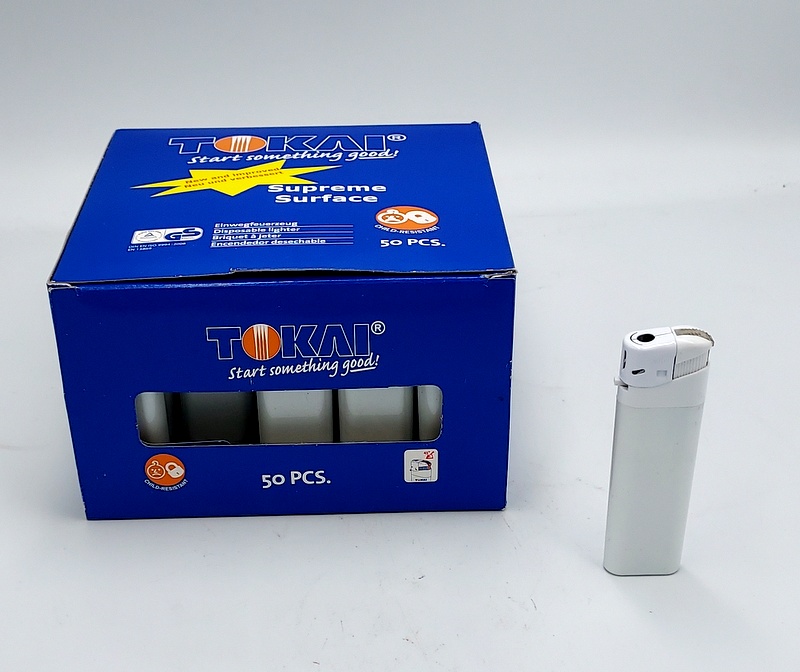Zapalniczki TOKAI 50pcs. / White lighter 50 pcs