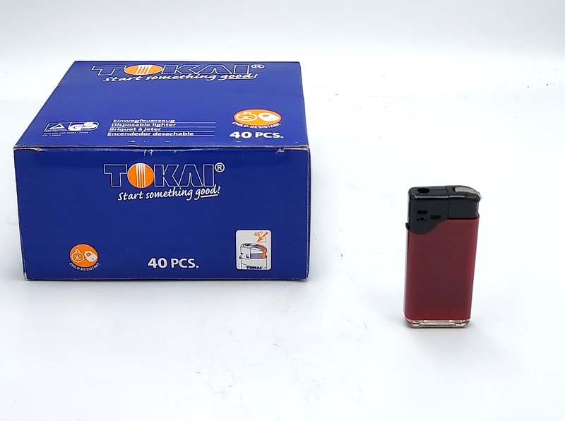 Zapalniczka TOKAI brazowa 40 pcs. / Brown lighter 40 pcs