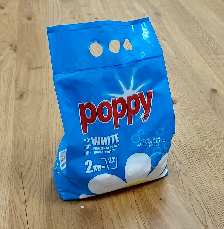 Proszek do prania poppy white 2kg / Washing powder 2 kg white