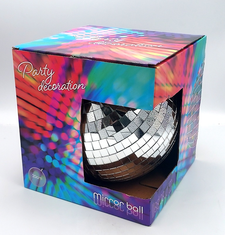 Kula lustrzana dyskotekowa 20 cm 3216250 / Mirror ball