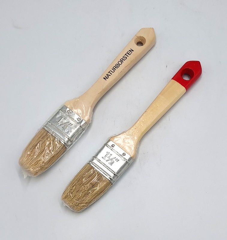 Pedzel tek maly do drewna / Small brush for wood