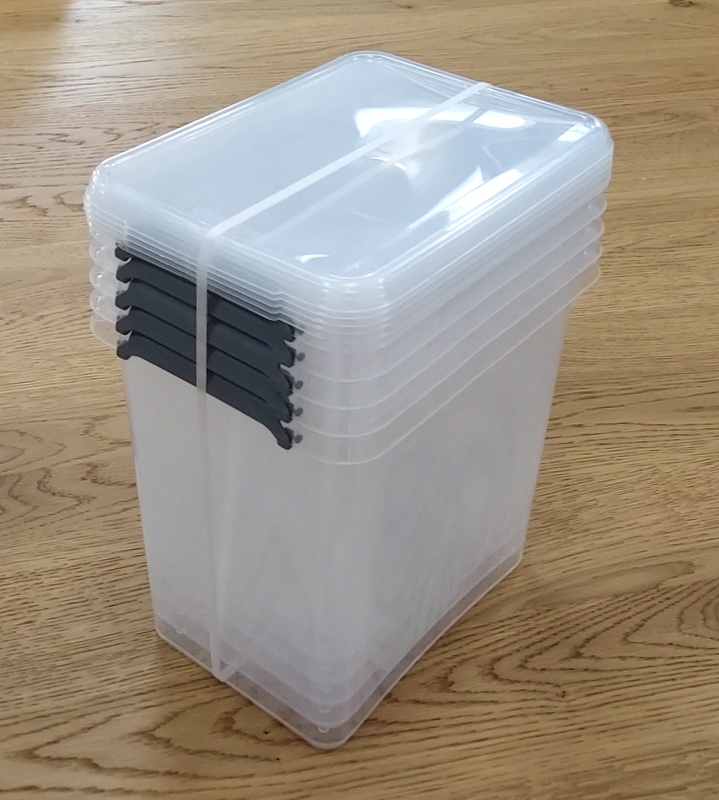 Zestaw 5x lara clipbox 3 l transparentny Keeeper / Set of 5 lara clipbox 3 l transparent