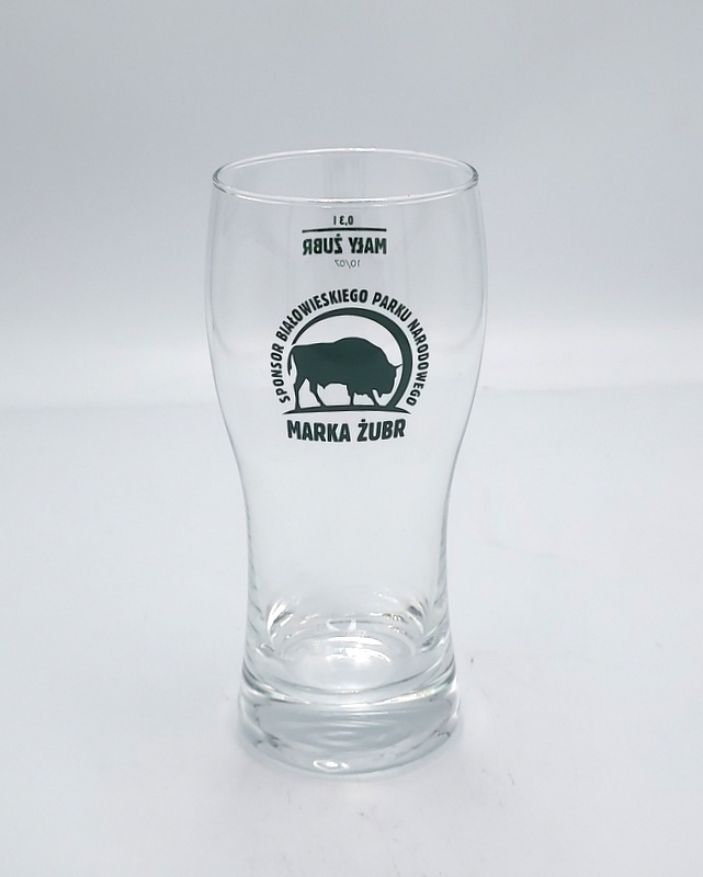 Szklanka Pohar 0,3 L. MARKA ŻUBR / Glass 0,3 l