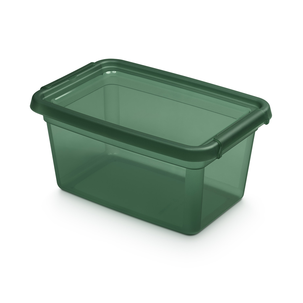 Pojemnik 4,5 l zielony z pokrywka 2.GAT / 4.5 l green container with lid