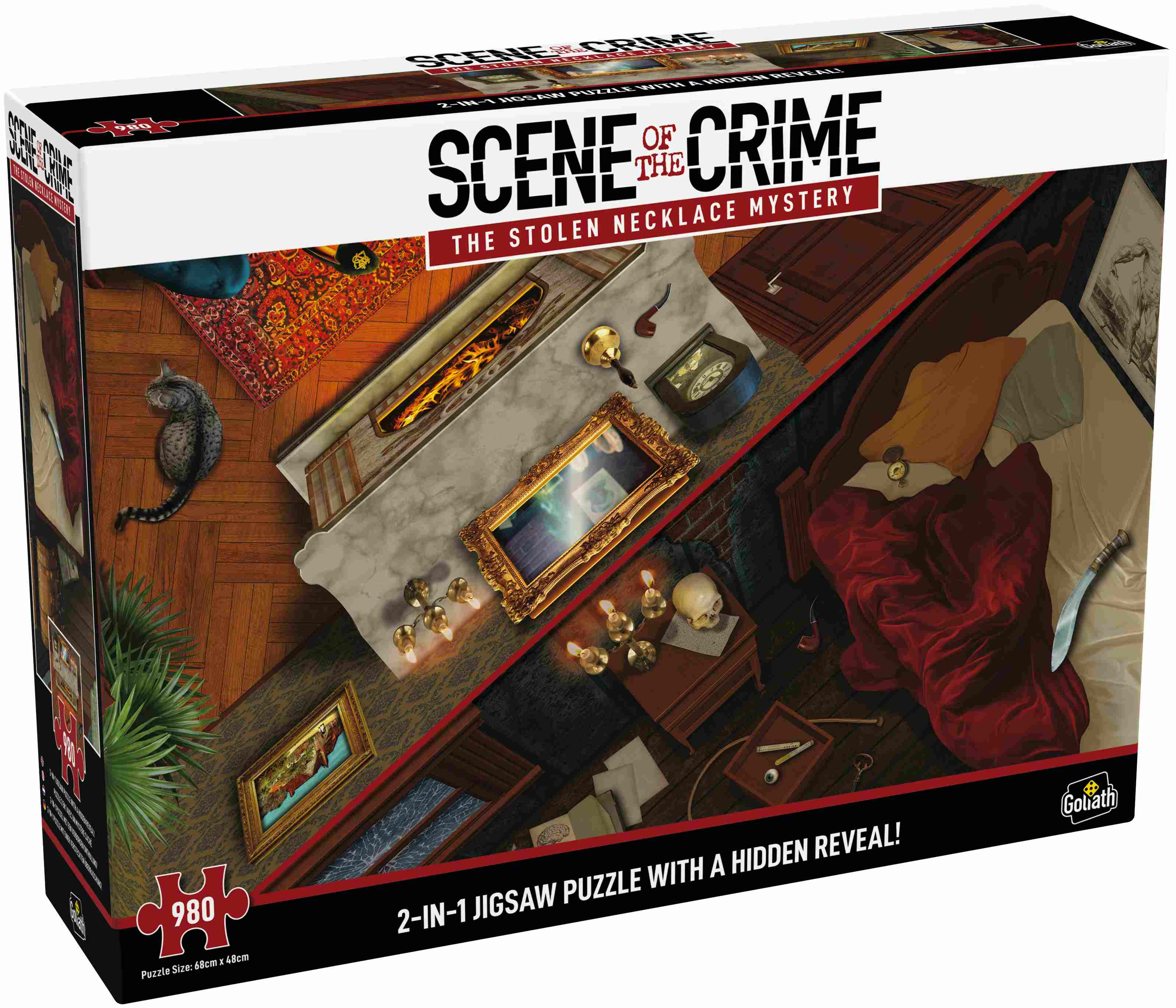 Puzzle 980 el. z zagadka Tajemnica naszyjnika. / Puzzle 980 pcs. "The stolen necklace mystery"