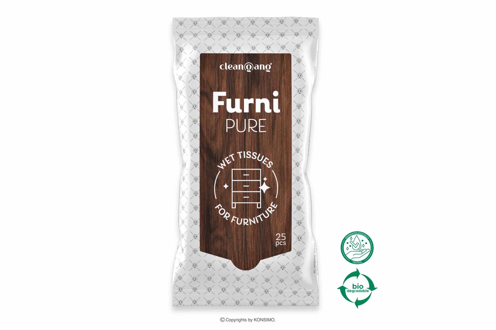 Nawilzane chusteczki do mebli - 25 szt. / Wet furniture wipes - 25 pcs