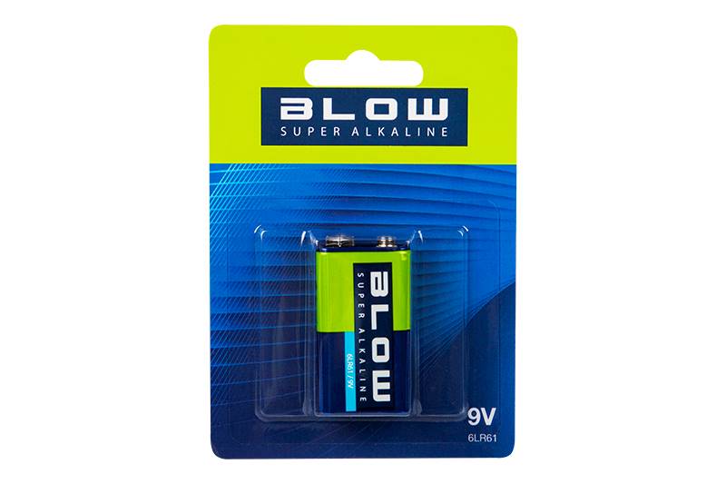 BATERIA BLOW  SUPER ALKALINE 9V 6LR61 BLISTER 