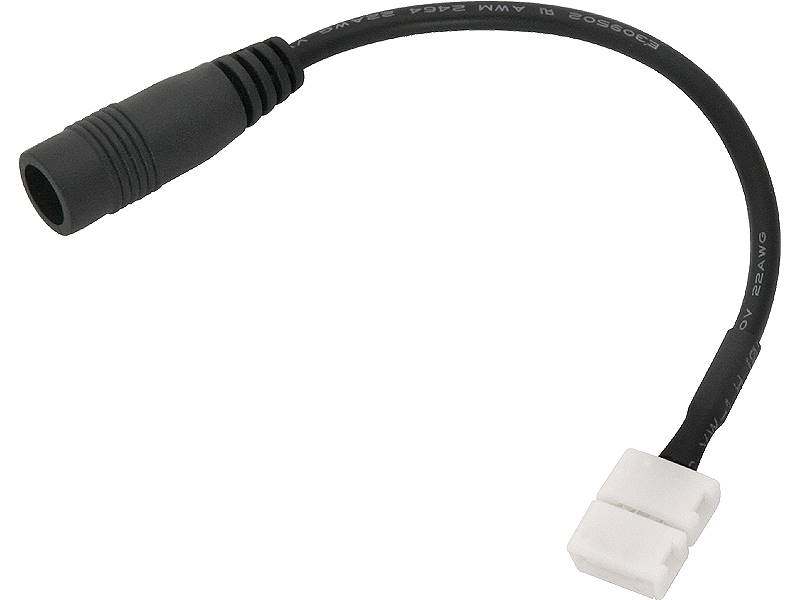 KONEKTOR DO TAŚM LED GNIA. DC 2,1/5,5  ZŁĄCZ. 8mm