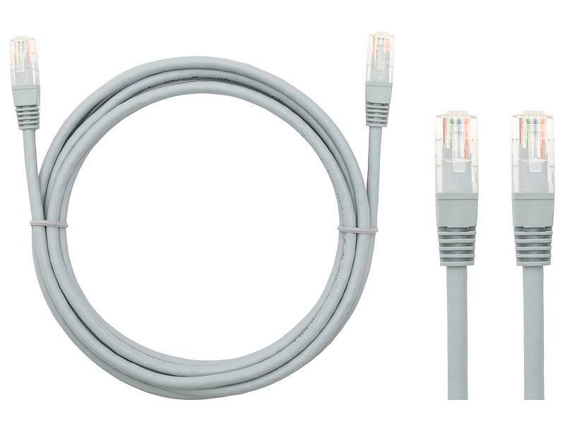 PRZYŁ PATCHCORD PROSTY 3mb UTP SZARY
