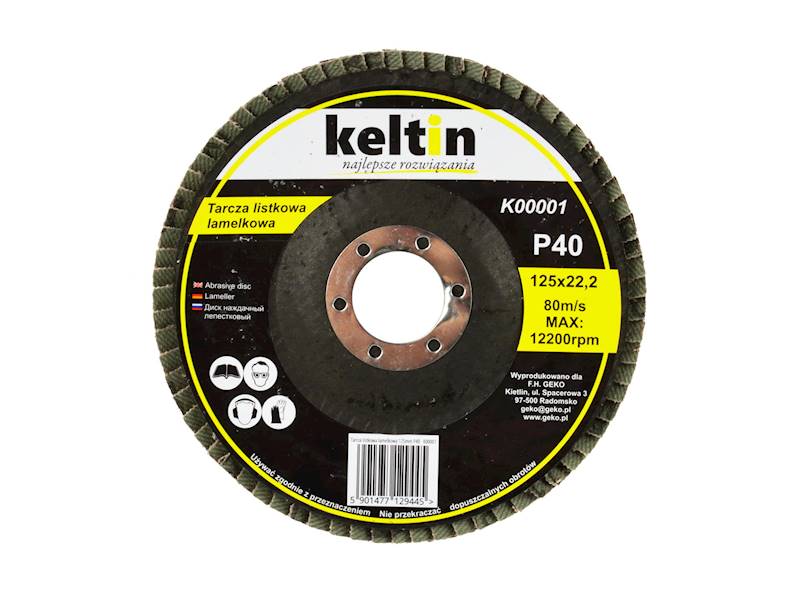 TARCZA LISTKOWA 125mm x P40 KETLIN