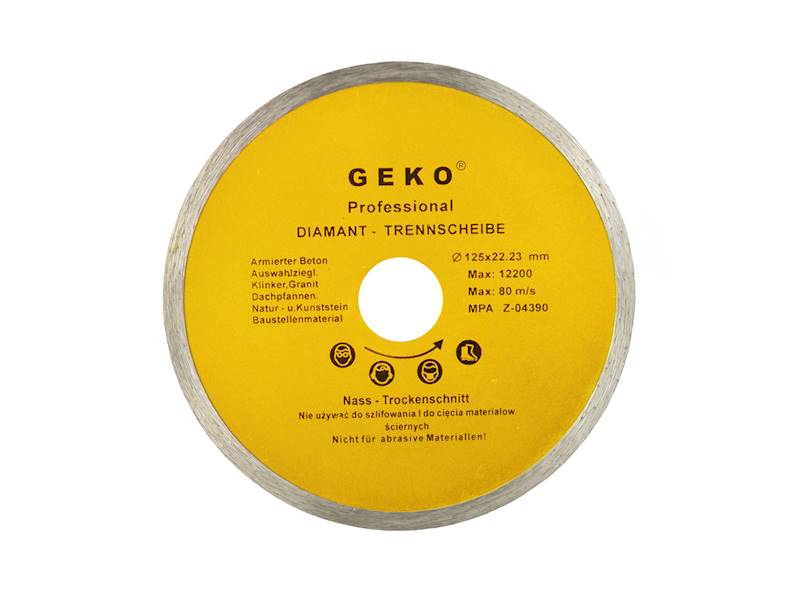 TARCZA DIAM. 125mm PEŁNA GEKO PROFI