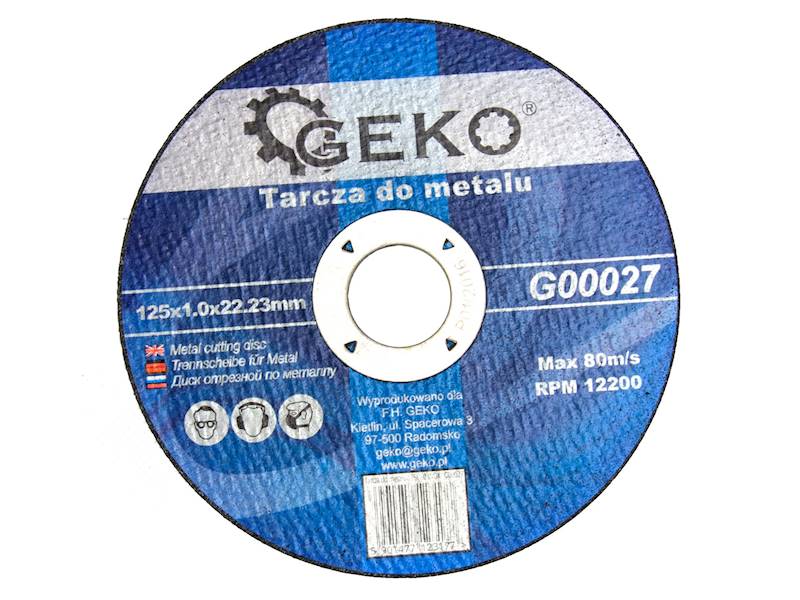 TARCZA DO METALU 125 x 1,0 INOX