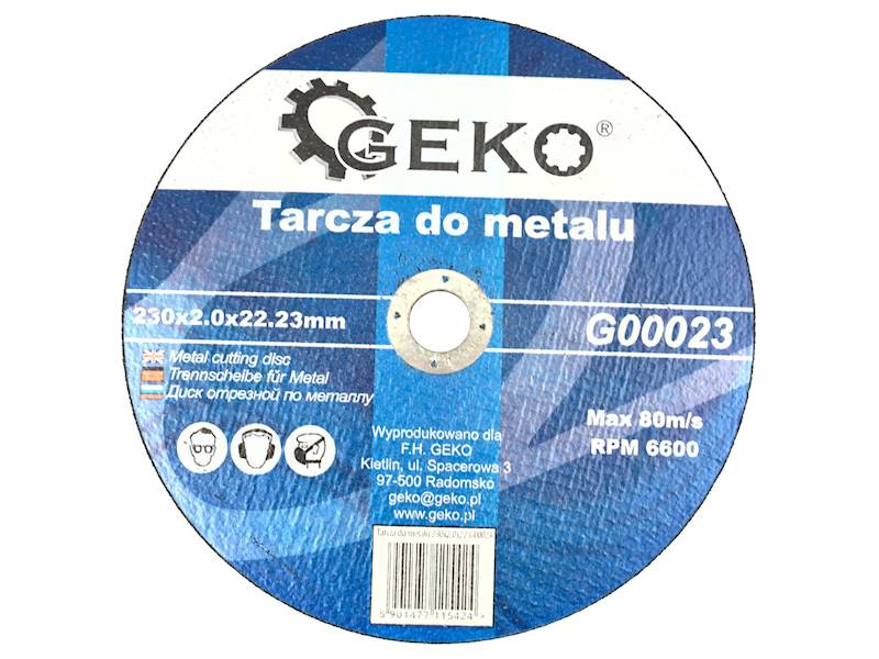 TARCZA DO METALU 230 x 2,0 GEKO