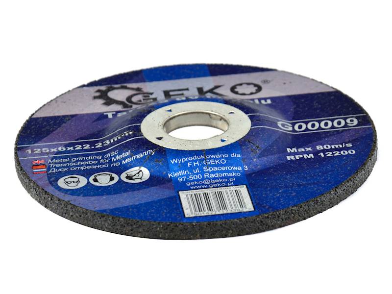 TARCZA DO METALU 125 x 6 x 22   GEKO