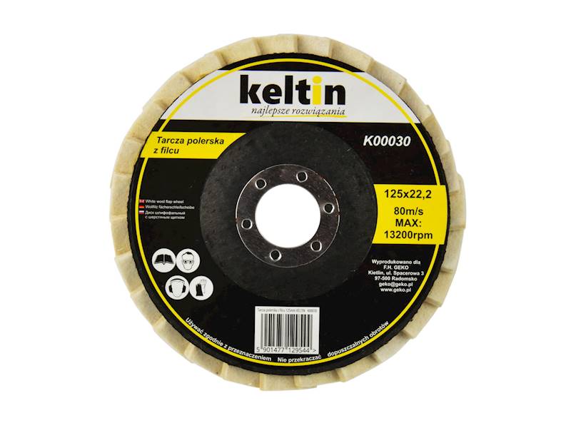 TARCZA POLERSKA Z FILCU 125mm KETLIN