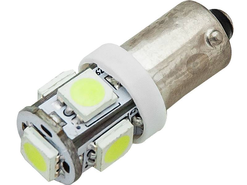 ŻARÓWKA LED T4W Ba9s 1LED 12V BIAŁA