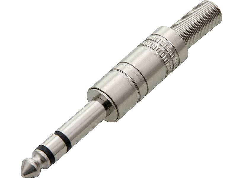 WTYK JACK 6,3 mm STEREO DUŻY 