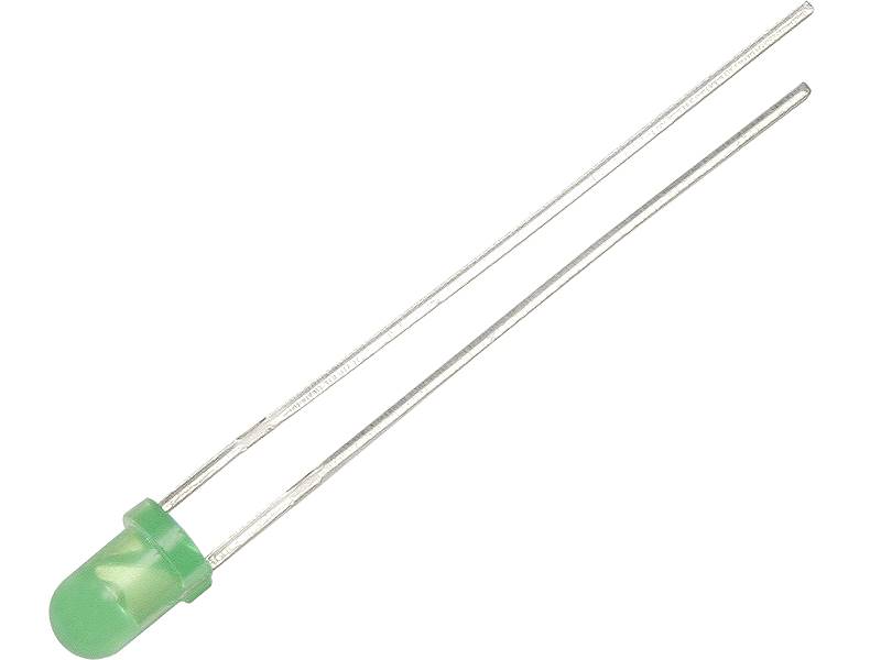 DIODA LED 3mm ZIELONA