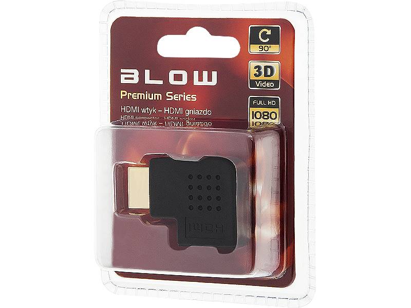 PRZEJ.HDMI WTYK-GNIAZDO KĄTOWE BOCZNE