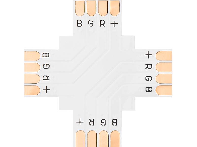 KONEKTOR DO TAŚM LED TYPU ''+'' 10mm RGB