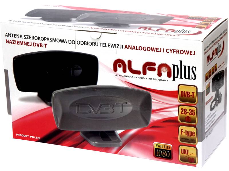 ANTENA TV POKOJOWA DVB-T ALFA PLUS