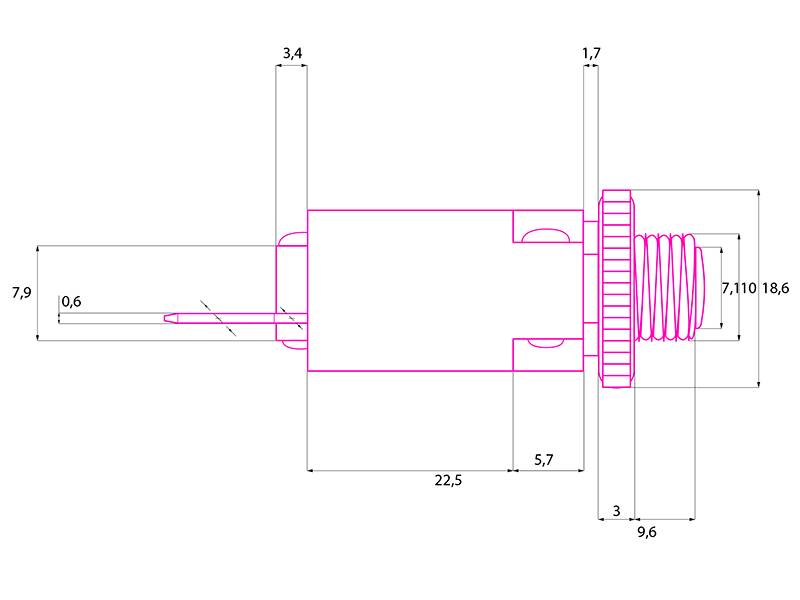 WYŁĄCZNIK TERMOBIMETALICZNY 230V 8A RESET