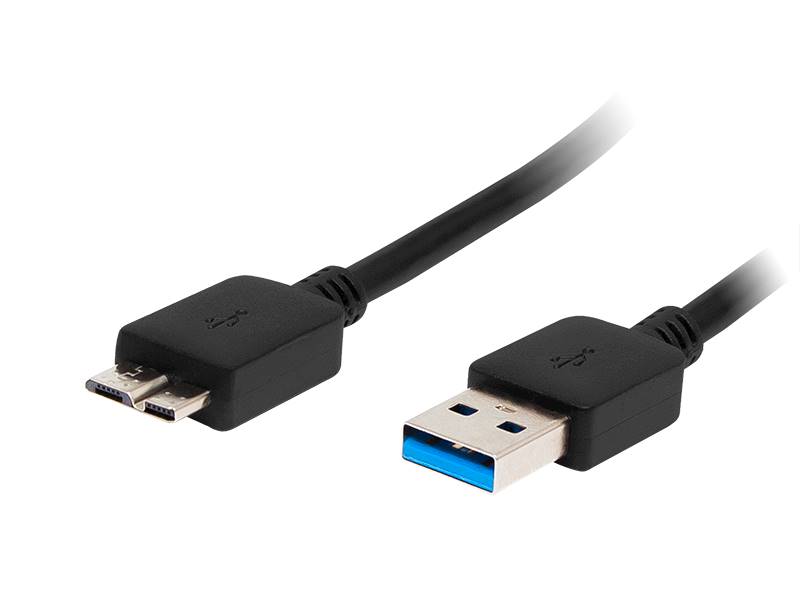 PRZYŁ. USB 3.0 A- MICRO B 1,0m CZARNE