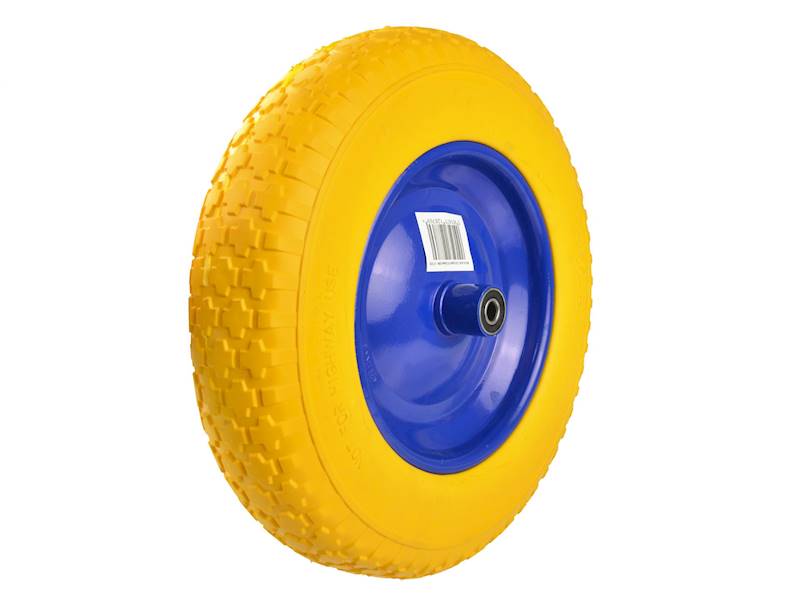 KOŁO DO TACZKI 3.50-8 PEŁNE PU PLOWER /ŻÓŁTE