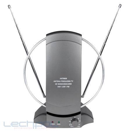 ANTENA POKOJOWA ZE WZMACNIACZEM TV/FM