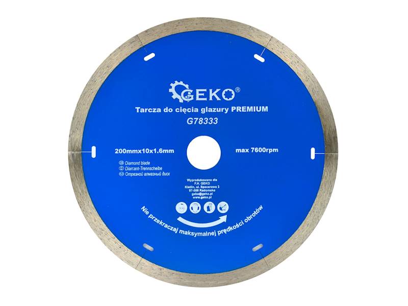 TARCZA DO CIĘCIA GLAZURY 200mm x 10x1.6mm PREMIUM