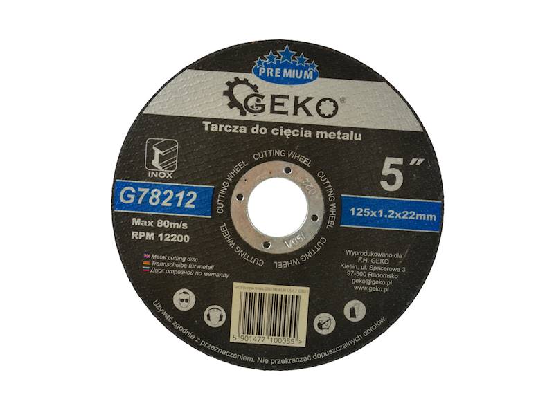 TARCZA DO METALU 125x1,2 GEKO PREMIUM