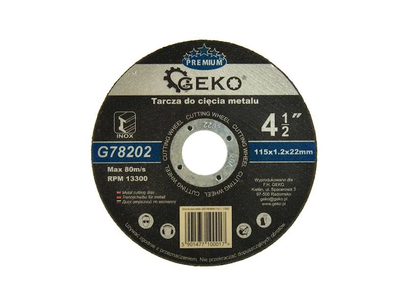 TARCZA DO METALU 115x1,2 GEKO PREMIUM