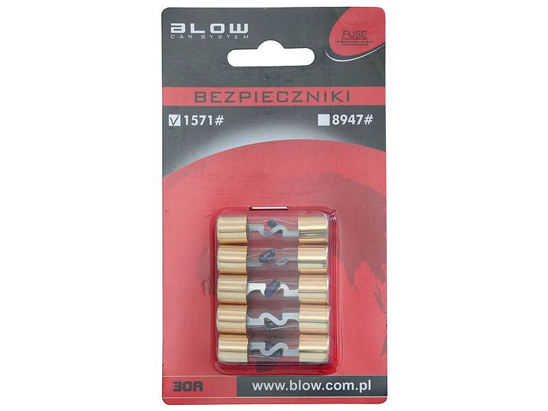 BEZPIECZNIK RADIOWY 20mm 30A ŚWIECĄCY