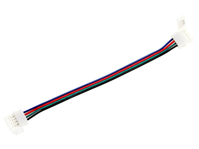 KONEKTOR DO TAŚM LED ŁĄCZNIK 10mm RGB Z PRZEW.