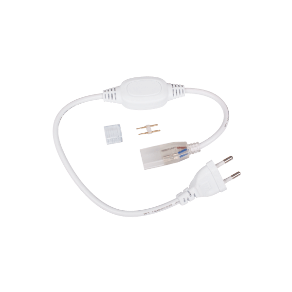 TAŚMA LED 10mb 6,9W 230V BIAŁY CIEPŁY mini neon