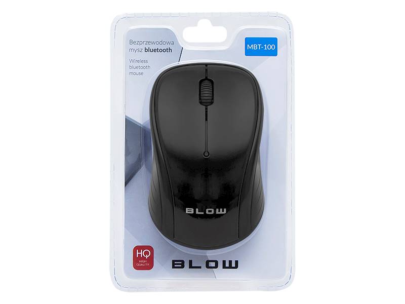 MYSZ OPTYCZNA BLUETOOTH.BLOW MBT-100 CZARNA/NIEB.
