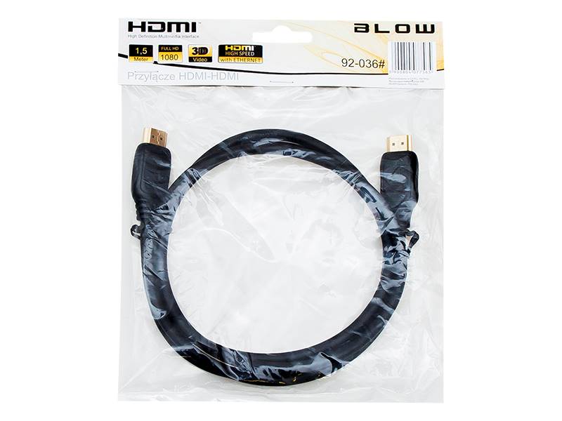 PRZYŁ. HDMI-HDMI 1,5M ZAWIESZKA